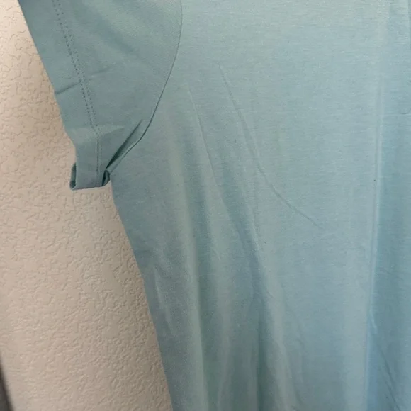 The North Face Women’s XL V-Neck Short Sleeve Active T-Shirt Blue - Picture 6 of 8